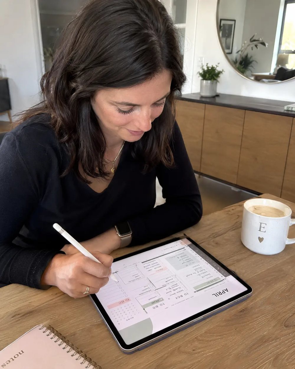 Planner in use